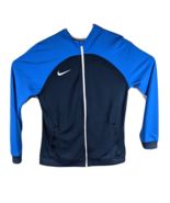 Nike Blue Track Jacket Womens Size Medium Full Zip Warm Up 2 Color - £29.11 GBP