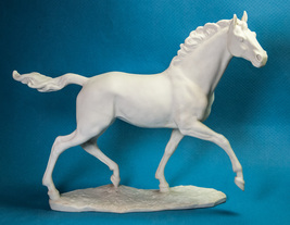 Hutschenreuther Porcelain White Horse Stallion Jazda Figurine Sculpture ... - $500.00