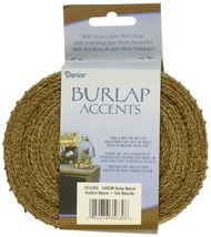 2.5&quot; x 10 Yards Natural Burlap Ribbon 240 GSM - £24.89 GBP