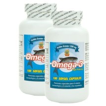 Omega 3 Capsulas de Alta Potencia. Set de 2 frascos con 100 capsulas c/u. - £29.72 GBP