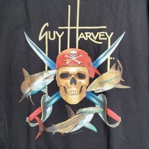 Guy Harvey Mens T-shirt Pirate Skull Shark Front Pocket Logo Size X-Large - £8.66 GBP