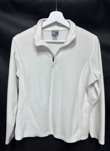 Champion Ivory Pullover Sherpa Athletic Outdoor Top Long Sleeve M - $19.77