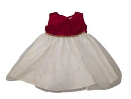 Toddler Girls BLUEBERi Boulevard Holiday Dress Size 3T Christmas Red/ Gold  - $16.42