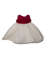 Toddler Girls BLUEBERi Boulevard Holiday Dress Size 3T Christmas Red/ Gold  - $22.88 CAD
