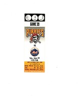 June 29 1997 NY Mets @ Pittsburgh Pirates Ticket John Olerud 2 HR K Young 4 Hits - £15.60 GBP