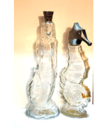 Vintage Avon Seahorse &amp; Mermaid Collectible Bottle Set Of 2 EMPTY See Pi... - £14.23 GBP