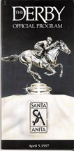 1997 - April 5th - Santa Anita Park &quot;Santa Anita Derby&quot; program - SILVER CHARM - £23.42 GBP