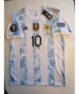 Lionel Messi Argentina 2022 Finalissima Stadium White Home Soccer Jersey... - £80.12 GBP
