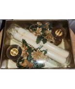 Christmas Table Centrepiece with New Candles and Holders in Box (2 each) - $238.86 MXN