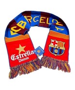 Barcelona Soccer Fan Scarf Bufanda Telar HD Vertical Woven Estrella Damm - $29.64