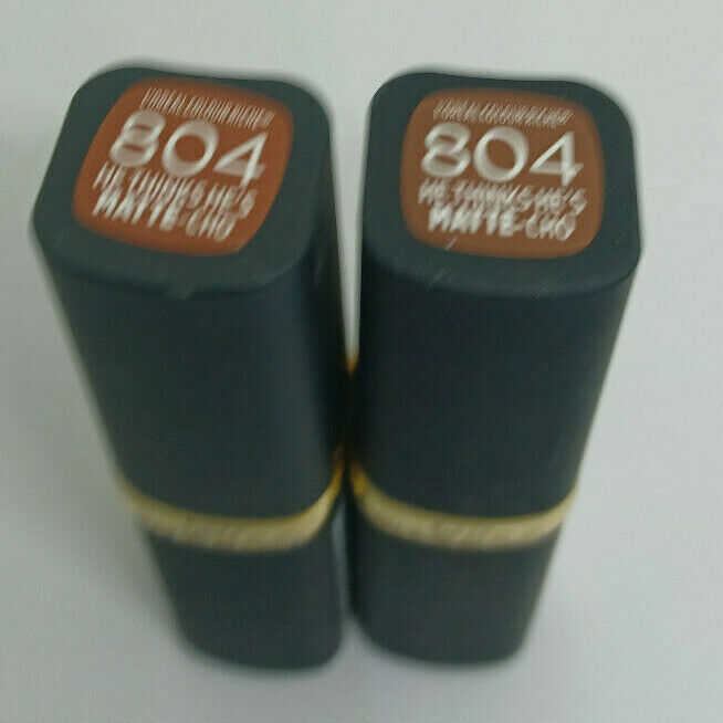Primary image for LOREAL COLOUR RICHE LIPSTICK #804 HE THINKS HE'S MATTE-CHO 0.13oz EACH Lot Of 2
