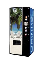 Dixie Narco 276E  Soda Vending Machine Cans &amp; Bottles Beach Scene - $1,975.05