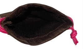 Kate Spade Mini Dust Gift Bag Jewelry Storage Brown Gold Pink 5.75" x 4.75” image 3