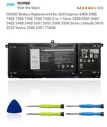 53Wh For DELL H5CKD TXD03 Battery Inspiron 5406 7405 7306 7500 2-in-1 - €25,60 EUR
