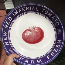 CRACKER BARREL FARM TO TABLE TOMATO PORCELAIN SERVING BOWL TINA HIGGINS - $36.93