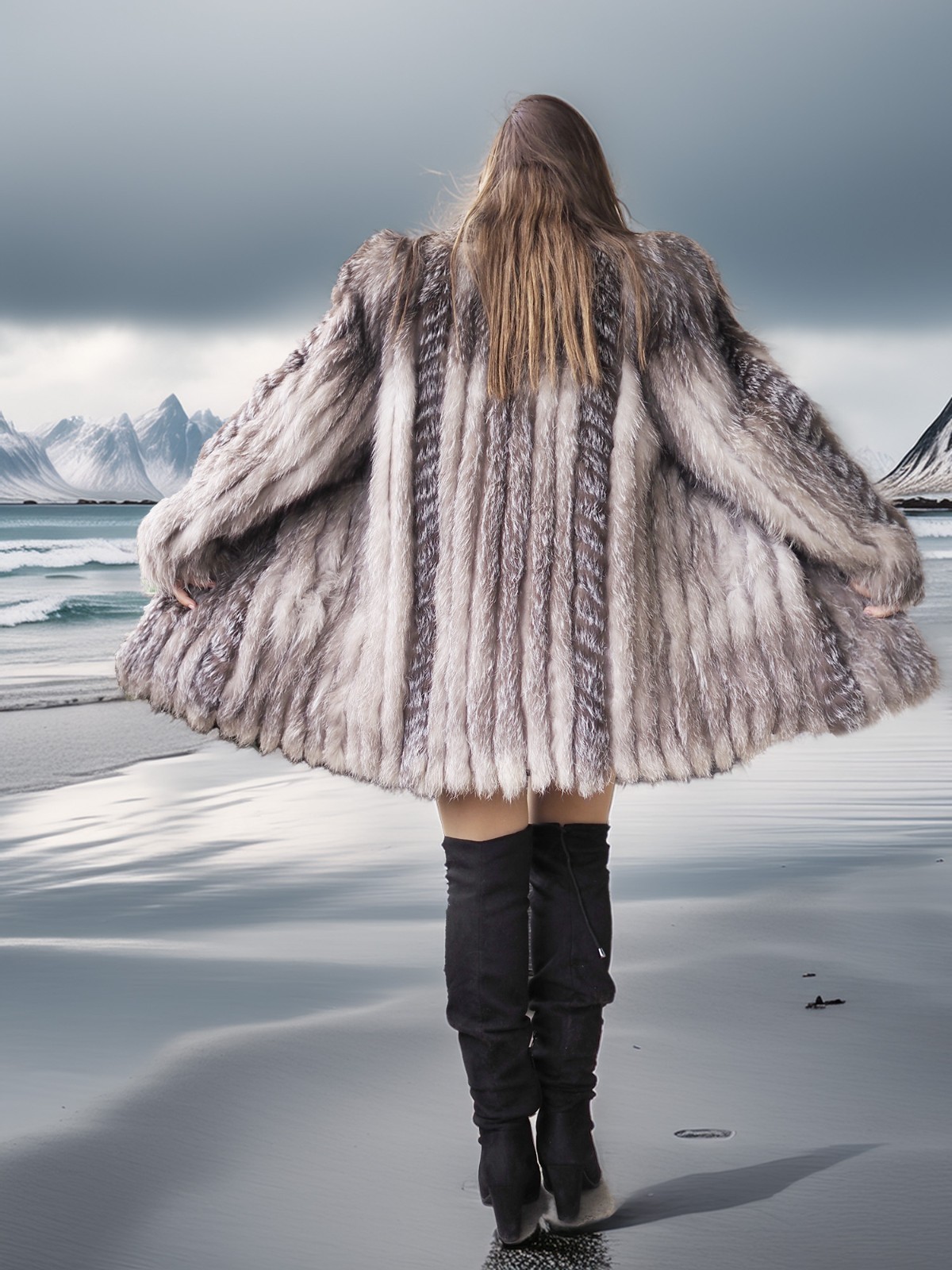 Northern Whisper - A Unique Platinum Silver Fox S Fast Shipping Item image 3