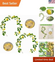 Vibrant 2Pcs Artificial Lemon Garland with 30 LED Fairy Lights, Battery ... - $840.68 MXN