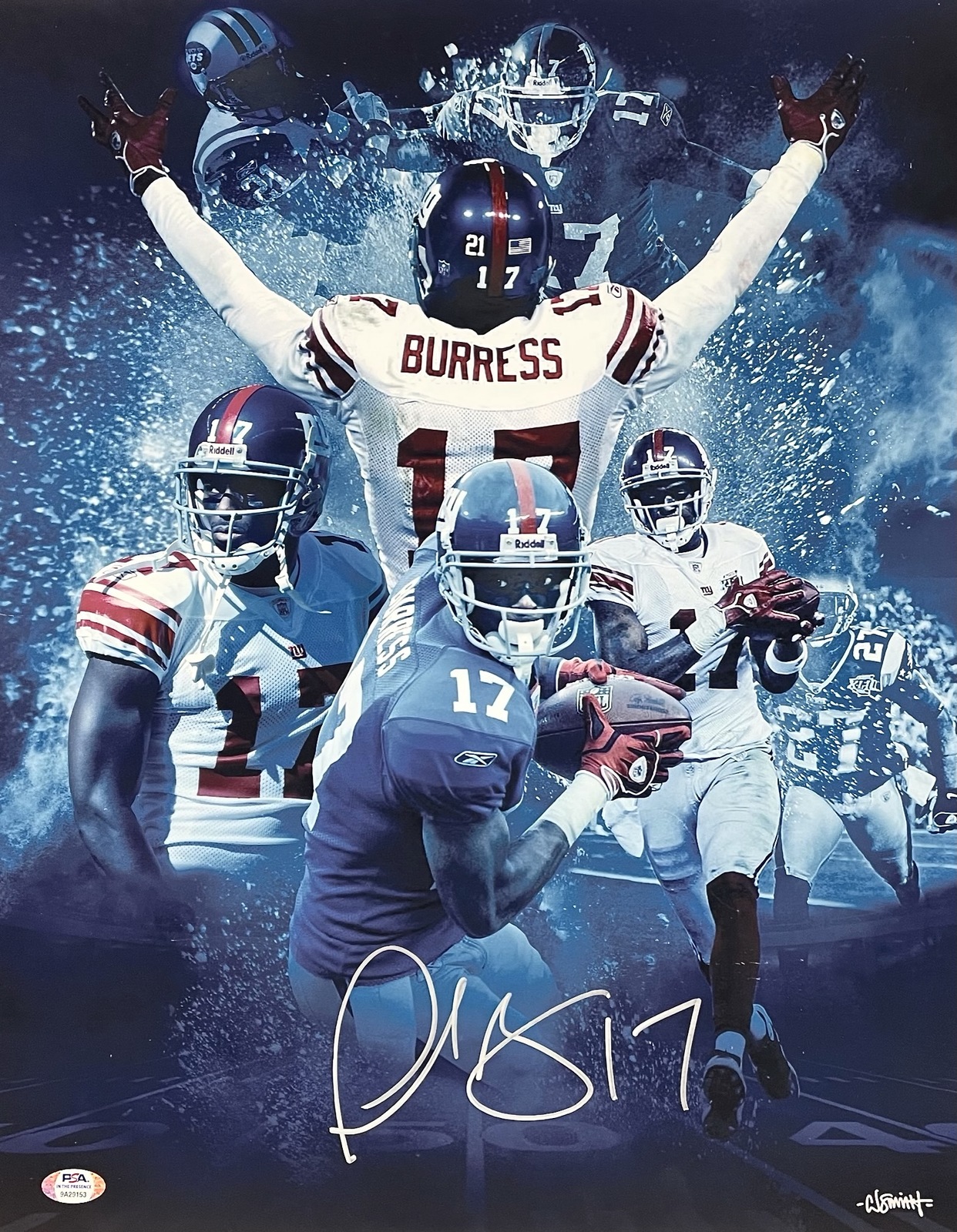 Primary image for PLAXICO BURRESS  Autograph SIGNED N.Y. GIANTS 16x20 PHOTO PSA/DNA CERTIFIED