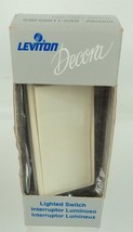 Leviton Decora Single Pole Grounding Lighted Rocker Switch - 15A - Almond - £9.90 GBP