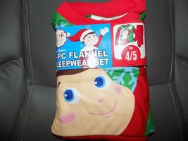 Elf on the Shelf Flannel Pajamas Sleepwear Size 4/5 Boy&#39;s NEW - £13.77 GBP