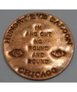 Vintage HUNGRY EYE SALOON CHICAGO Brass Token 1-3/4&quot; - €12,73 EUR