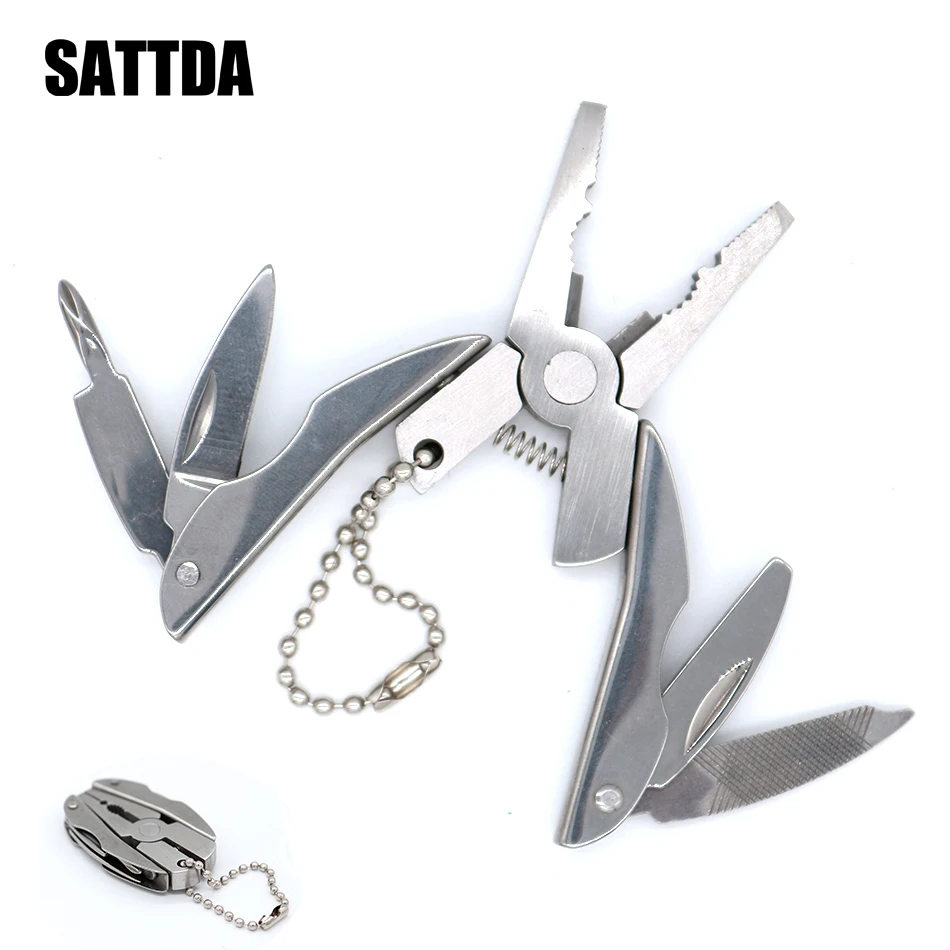 Outdoor Mini Folding Muilti-functional Plier Clamp Keychain Outdoor Hi Tool pock - £128.82 GBP