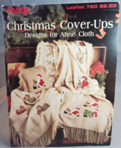 Leisure Arts Christmas Cover-Ups Designs for Anne Cloth 1989 Leaflet 760 - £6.08 GBP