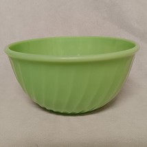 Jadeite Mixing Bowl 9&quot; Swirl Fire King Oven Ware Anchor Hocking 1950&#39;s - £42.22 GBP