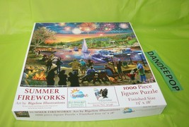 Sunsout Summer Fireworks Bigelow 1000 Piece Jigsaw Puzzle 23 x 28 3146 - $19.79