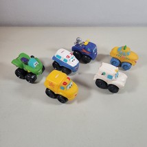 Chuck and Friends Car Lot of 6 Four Wheeler Taxi Tow Truck Ice Cream Police - £12.78 GBP