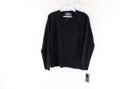 NOS Vintage Youth Size 16 School Uniform Button Knit Cardigan Sweater Na... - $29.65