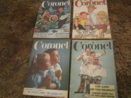 Lot of 4 Magazines CORONET 1951-1952 Kate Smith [Z69o] - £12.13 GBP
