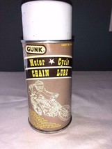 Vintage Gunk Motorcycle Chain Lube Spray Can Advertising - $25.00