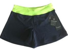 Vogo Women&#39;s Workout Shorts Size S Small Dry Wicking Navy Contrasting Wa... - $24.37