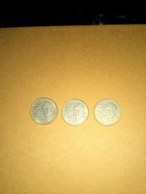 Lot of 3 1986 Benito Juarez 50 Pesos Circulated Coins - $6.49