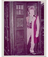 Doctor Who vintage 1980&#39;s 8x10 photo Colin Baker exits the Tardis - $12.99