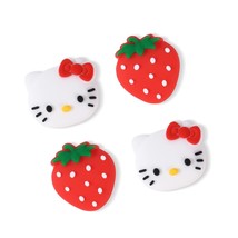 Strawberry &amp; Cat 4Pcs Thumb Grips Caps For Regular Switch/Switch Lite/Switch Ole - £13.28 GBP