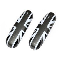 2Pcs Union Jack  Interior Door Handle Knob Cover Decoration Trim For   JCW Count - £94.90 GBP