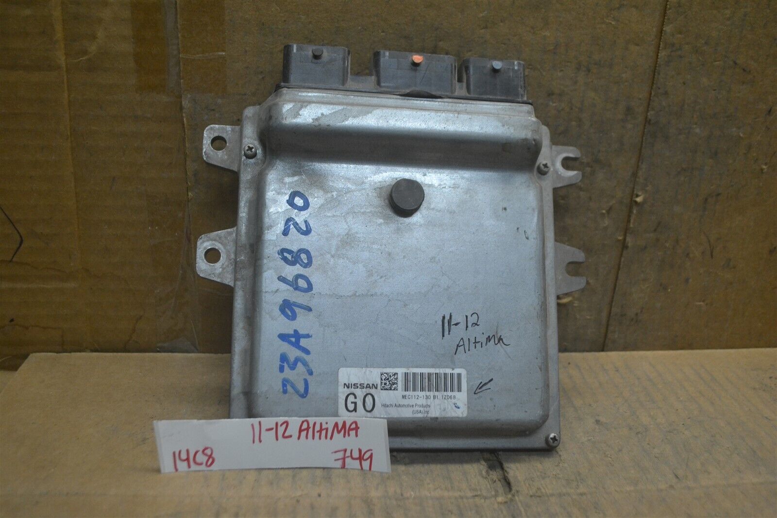 2011-2012 Nissan Altima 2.5L Engine Control Unit ECU MEC112130B1 Module ... - $7.99
