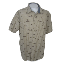 Outdoor Life Men shirt s/s p2p 28&quot; hunting deer camping 2 pocket fishing cotton - £17.93 GBP