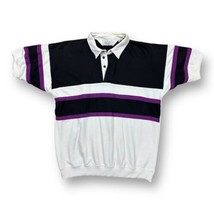 Vintage 80s Sears Men&#39;s Store Colorblock Polo Large Shirt Classic Golf - $19.79