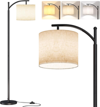 Arc Floor Lamp,Modern Floor Lamp with 9W 3 Color Temperatures Bulb,Metal Standin - $65.85