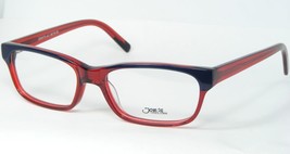 Joe&#39;s {JOE90173} Col. 1 Transparent Red /BLUE Eyeglasses Frame 48-15-130mm - £65.93 GBP