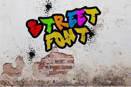 Street Font | Graffiti Font | Urban Font | Rap Font | Wall Art Font | Sp... - $10.00