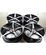 New DDR ST1 17x7.5 5x100 Offset Black Polished Face 17" Rims Wheels (Set... - $739.00