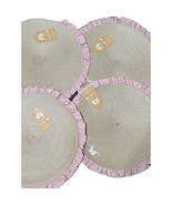 Set of 4 Dolly Parton Country Pink Ruffle Round Placemats Viral Disconti... - $354.77 MXN