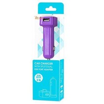 Reiko Car Charger for iPhone 6 Plus - 11 &amp; 12 Plus - Retail Packaging - Purple - £3.94 GBP