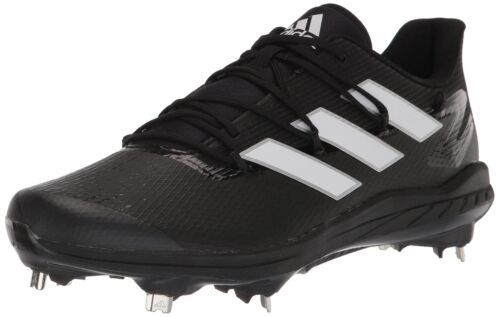adidas Men's Adizero Afterburner 8 Baseball Shoe, Black/White/White, 13 - $68.23