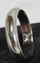 14K White Gold 5mm Milgrain Wedding Band Sz 11.75 MDCO Anniversary Ring 5.1g - £356.11 GBP