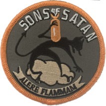 4&quot; Usmc Marine Corps VMSB-241 Sons Of Satan Wwii Squadron Embroidered Patch - £23.97 GBP